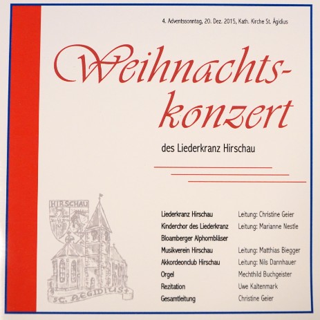 Weihnachtskonzert 2015